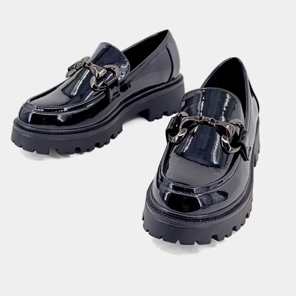 New in box. Tatiana patent leather loafer ShuShop multiple sizes.